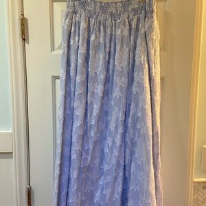 Elegant Blue & White Maxi Skirt by Chico’s